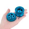 4pcs CNC Aluminum Beadlock Wheels Rim Hub Upgrade Kit for 1/10 RC Buggy Car Tamiya Frog Grasshopper Hornet Sand Scorcher Parts (Blue) view 4