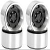 1.9 Metal Beadlock Wheels for 1/10 RC Crawler/Trail Truck, Compatible with Axial SCX10/Capra/TRX-4, CNC-Machined Alloy Rims Heavy-Duty Off-Road Performance Black view 1