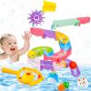 33PCS Bath Toys for Kids Ages 1-3, Bathtub Water Slide Track Play Set for Kids Ages 3-6,Fun Birthday Gifts for Boys and Girls view 1