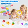 33PCS Bath Toys for Kids Ages 1-3, Bathtub Water Slide Track Play Set for Kids Ages 3-6,Fun Birthday Gifts for Boys and Girls view 4