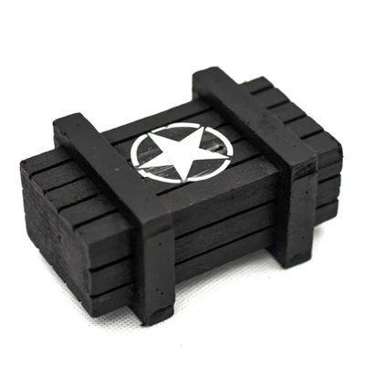 RC Car 1/10 Scale Accessories Axle Box Wooden Box for Axial SCX10 D90 Rgt Yikong Redcat Trx4 Trx6 Part (Black B)