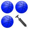 ABAJI Mini 3 Pack 5 inch Toy Basketballs Ball Pump Needle Rubber Material Mini Hoop Toddlers Kids Teenagers Swimming Pool Indoors Outdoors view 2