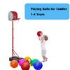 ABAJI Mini 3 Pack 5 inch Toy Basketballs Ball Pump Needle Rubber Material Mini Hoop Toddlers Kids Teenagers Swimming Pool Indoors Outdoors view 4
