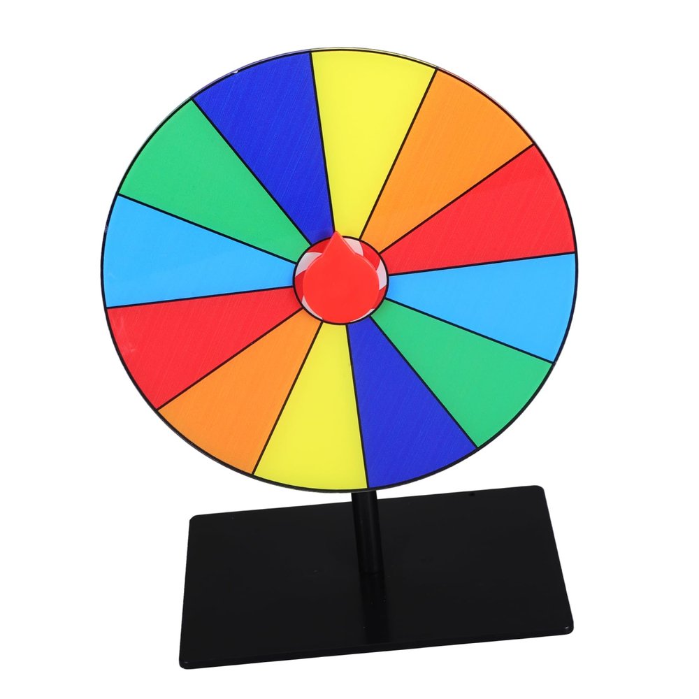Alipis Prize Wheel Stand for Wheel of Classroom Dry Erase Board Spinner Interactive Toy for Adults and Boys and Girls