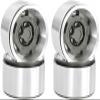 1.9 Metal Beadlock Wheels for 1/10 RC Crawler/Trail Truck, Compatible with Axial SCX10/Capra/TRX-4, CNC-Machined Alloy Rims Heavy-Duty Off-Road Performance Titanium view 1