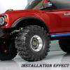 1.9 Metal Beadlock Wheels for 1/10 RC Crawler/Trail Truck, Compatible with Axial SCX10/Capra/TRX-4, CNC-Machined Alloy Rims Heavy-Duty Off-Road Performance Titanium view 3