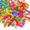 Heopeis Ball Pit Balls and Strips for Ball Pits, 120pcs Cute Plastic Star Toy Balls for Kids, Baby Toddler 1-3 Birthday, Bounce House, Play Tent, Baby Pool Water Toys, Party (Rainbow) view 4