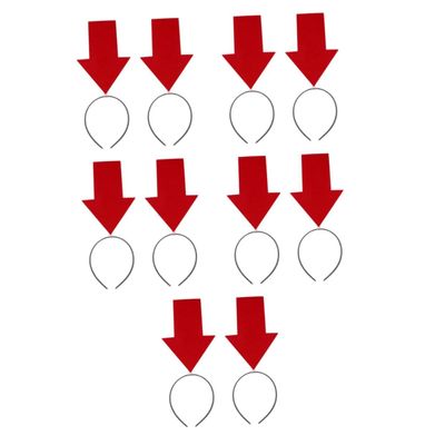 2pcs Red Arrow Headband Funny Party Hair Accessories - Elastic for Halloween - Cupid
