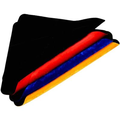 blue-ther Performance Close Up Pad Magic Poker Card Mat Magician Mat Pad Coin Magic Gimmicks Accessories (Red, 16" 11-3/4") (Yellow)