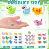 Barydat 200 Pcs Tiny Resin Animals Mini Resin Figures Duck Bulk Axolotls for Hide and Seek, Small Variety Animals Micro Garden Landscape Ornament Dollhouse Party Favors Crafts view 2