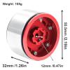 1.9 Metal Beadlock Wheels for 1/10 RC Crawler/Trail Truck, Compatible with Axial SCX10/Capra/TRX-4, CNC-Machined Alloy Rims Heavy-Duty Off-Road Performance Red view 2