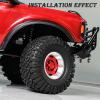 1.9 Metal Beadlock Wheels for 1/10 RC Crawler/Trail Truck, Compatible with Axial SCX10/Capra/TRX-4, CNC-Machined Alloy Rims Heavy-Duty Off-Road Performance Red view 3