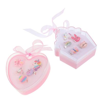 JOINPAYA 2sets Cute Adjustable Boys and Girls Girls Cartoon Jewelry Box Fun Designs for Birthdays and Celebrations Travel Friendly and Comfortable Fit