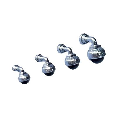 1:20, 1:25, 1:30, 1:35 Resin Printed Remote Control Simulation Boat Model Accessories - Round Surveillance Model in White (Needs Self-Painting) for Scene Decoration, 1 Piece(1:35)