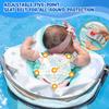 2025 Mambobaby Baby Float with Canopy & Tail Infant Swim Float Non-Inflatable Toddler Pool Float with Skin-Friendly Material for 3-24 Months Baby Boys Grils Green (Deluxe Edition) view 4