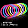 YixangDD 500 PCS Ultra Bright Glow Sticks, 8 Inch Glow Sticks Bulk Party Pack, Light Up Sticks for Glow Bracelets, Necklaces, Concerts, Christmas, Party Supplies with 500 Connectors view 4