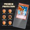 100ct Semi Rigid Card Holders for Trading Cards, Card Sleeves with 1/2" Lip Baseball Card Protector for PSA, BGS, CSG Graded Card Submissions for Standard Card Collection and Display view 4