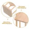 12 Scale Miniature Flower Stand Dollhouse Plant Rack Wooden Shelf Holder for Home Decor view 3