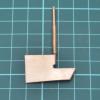 RC Model Boat Rudder 1/350 Scale French Navy Richelieu Battleship Brass Rudder, Easy Installation, Handmade Model Ship Accessory view 3