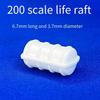 ABS Plastic Life Raft & Survival Pod for Model Ships - Pre-Assembled White Rescue Equipment (1:200, 1:150, 1:100, 1:72, 1:50, 1:30, 1:25 Scale), 1 Piece(1:200) view 2