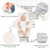 DUOBU Portable Diaper Changing Pad Foldable Baby Changing Mat with Built-in Pillow Waterproof Changing Pad for Newborn Girls Boys Flowers view 3