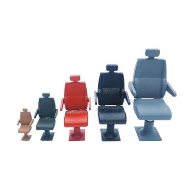 3D Printed Resin Captain's Chair for RC Boat - Unpainted White DIY Ship Accessories, Nautical Simulation Parts (1:25, 1:30, 1:35, 1:48, 1:72 Scale), 1 Piece(1:25)