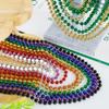 200PCS Mardi Gras Beads, Metallic 12 kinds Bead Necklace Party Favors, 33" Mardi Gras Necklace Bulk Accessories Stuff, Festival Parade Throw for Wedding Birthday Mardi Gras Celebrations Decorations view 3