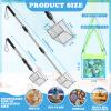 Niuyhe 4pack Shark Tooth Sifter, Shell Scooper for Beach with Seashell Bags, Retractable Long Handle Sand Dipper Shovel Tool for Adults and Kids, Shark Teeth Scoop for Picking Up Shells and Rocks view 4