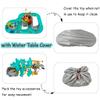 cuteDIY Leak-Proof Double-Tier Water Table Toys Playset with Cover, with Built in Pump, Kids Outside Play Toys for Toddlers 3-5 Ages 4-8 for Outside Garden Beach Pool view 3