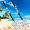 2 Ps Shell Scooper for Beach, Shark Tooth Sifter with Stainless Steel Adjustable Long Handle, Sand Sifter and Shovel Tool for The Beach to Collecting Shells, Shark Teeth Dipper for Kids and Adults view 1