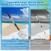 2 Ps Shell Scooper for Beach, Shark Tooth Sifter with Stainless Steel Adjustable Long Handle, Sand Sifter and Shovel Tool for The Beach to Collecting Shells, Shark Teeth Dipper for Kids and Adults view 2