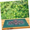 HOLIDYOYO Poker Accessories Poker Table Mat with Smooth Felt Waterproof Table Cover for Game Night Portable Mat view 4