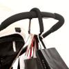 3PCS Stroller Hooks, 5.2'' Large Carabiner Clip - Carabiner Large, Baby Stroller Hooks for Hanging Bags, Stroller Accessories(Black) view 3