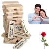 Kovtia Spanish Adults Blocks Tower Game for Couples Espaol Valentine Night Date Stacking Board Game for Lovers view 1