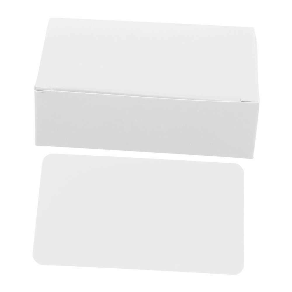 Anneome 100pcs Blank Vocabulary Flash Cards Smooth Writing Rounded Corners for Study Projects and Note Taking Portable Cards Box for Easy Storage