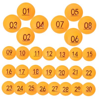 Homoyoyo 30pcs Raffle Game Balls Lightweight Round Draw Balls for Parties Events Activities Easy Fun Games