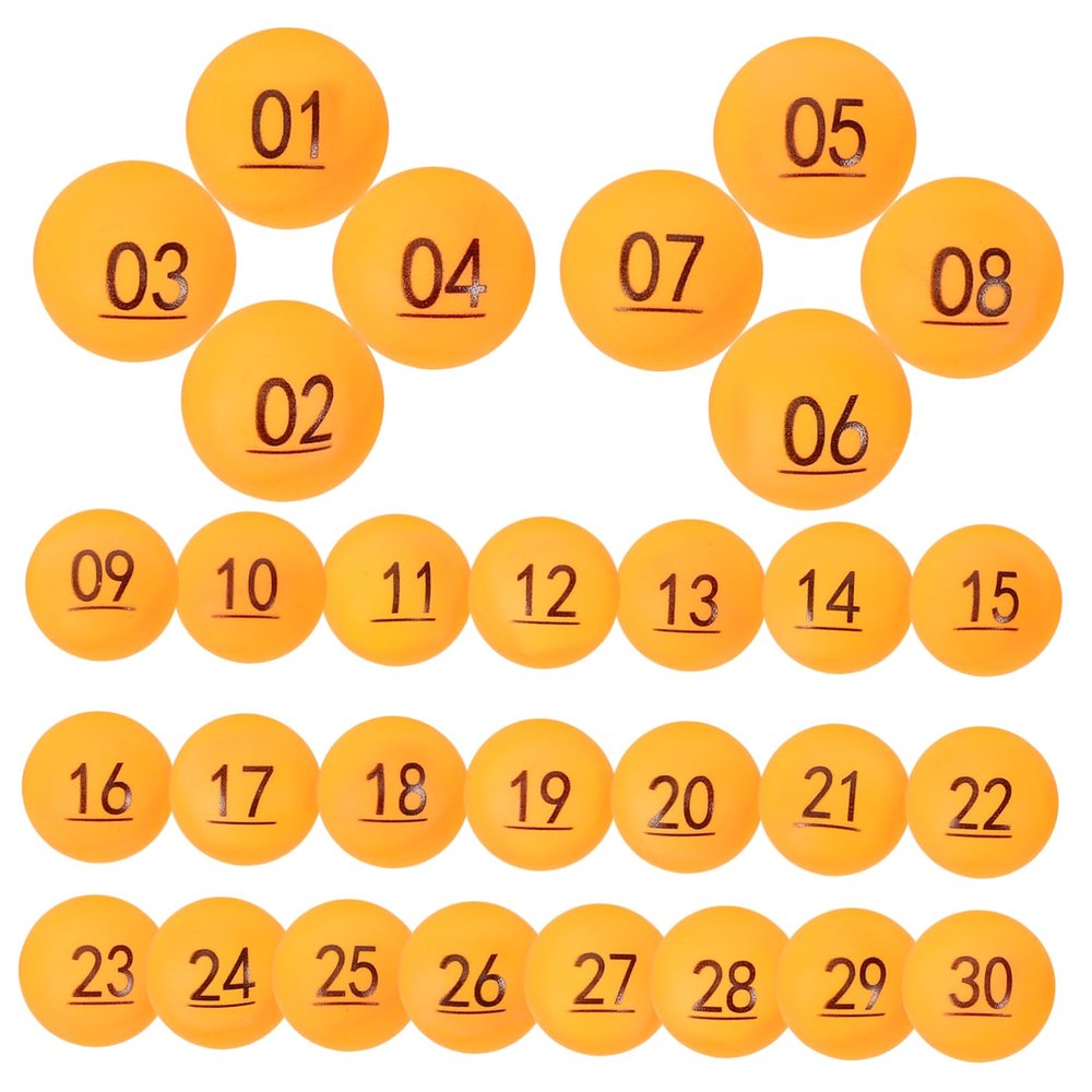 Homoyoyo 30pcs Raffle Game Balls Lightweight Round Draw Balls for Parties Events Activities Easy Fun Games