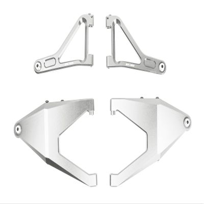 BeaxTurbo Racing Upgrade Parts CNC Aluminum7075# Suspension Upper & Lower Arms for Traxxas UDR 1/7 (Silver)