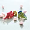 Easter 3D Printed t-rex and Baby t-rex Articulated Dinosaur 2 Pack, Easter Basket Stuffer (Yellow and Blue) view 2