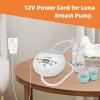 12V Power Cord for Luna Breast Pump Replacement Charger Power Adapter for Luna Breast Pump(White) view 2