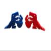 Easter 3D Printed t-rex and Baby t-rex Articulated Dinosaur 2 Pack, Easter Basket Stuffer (red and Pink) view 1