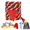 40 Feet Tug of War Rope for Kids and Adults, Outdoor Games Summer Outdoors Yard Backyard Camping Lawn for Field Day Family Reunion Birthday Party Team Building Activities Carnival Games-Colours view 1