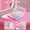 Pretend Makeup Kit for Girls, 12 Pcs Kids Cosmetic Pretend Play Beauty Make Up Set, Not Real Eye Shadow Blush Palette Lipstick with Hand Bag, Pink view 2