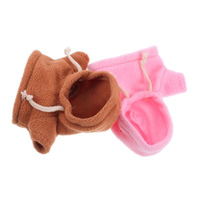 ibasenice 2pcs Cute Plush Doll Hoodie Outfits for Stuffed Animals Soft and Comfortable Replacement Clothing for Dress- and Creative Fun