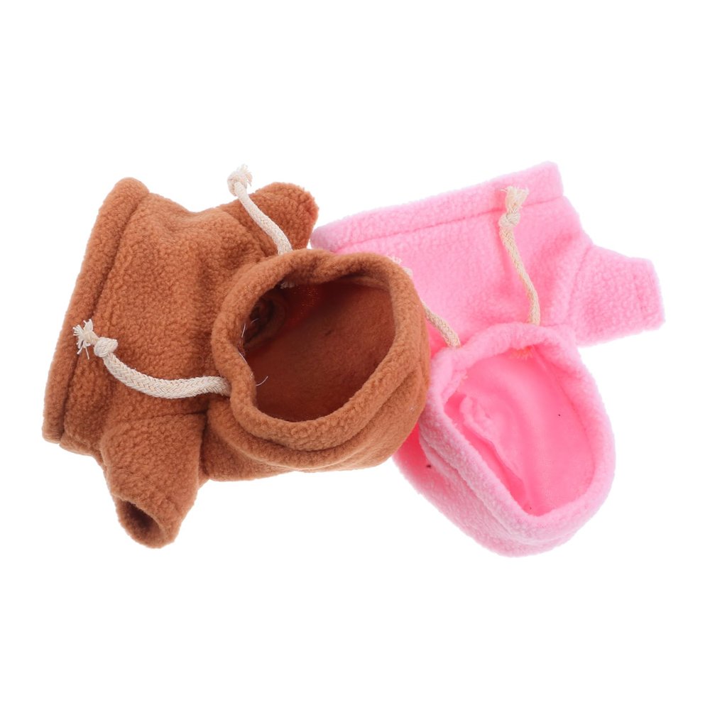 ibasenice 2pcs Cute Plush Doll Hoodie Outfits for Stuffed Animals Soft and Comfortable Replacement Clothing for Dress- and Creative Fun