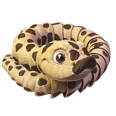3D Printed Snake - Western Hognose Snake - Articulating 3D Printed Snake Gift - 20" Long