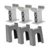 Hemoton 6pcs Train Bridge Pier Supports Curved Track Connectors for Mini Plastic Train Bridge Support Toy Accessory view 1