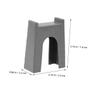 Hemoton 6pcs Train Bridge Pier Supports Curved Track Connectors for Mini Plastic Train Bridge Support Toy Accessory view 2