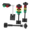 BRIGHTFUFU 4pcs Realistic Mini Traffic Lights Toys Educational Traffic Sign for Preschool Stop Light Building Landscape Decor view 1