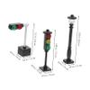 BRIGHTFUFU 4pcs Realistic Mini Traffic Lights Toys Educational Traffic Sign for Preschool Stop Light Building Landscape Decor view 2